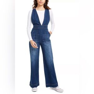 Dollhouse denim wide leg jumpsuit size 5/6
